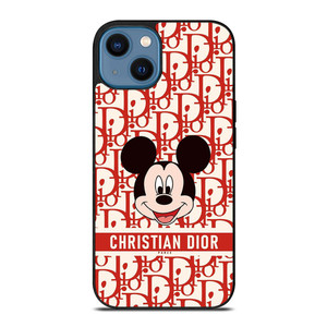 CHRISTIAN DIOR MICKEY MOUSE iPhone 14 Case Cover CHRISTIAN DIOR MICKEY MOUSE iPhone 14 Case Cover