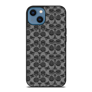 COACH BLACK GREY PATTERN LOGO iPhone 14 Case Cover COACH BLACK GREY PATTERN LOGO iPhone 14 Case Cover