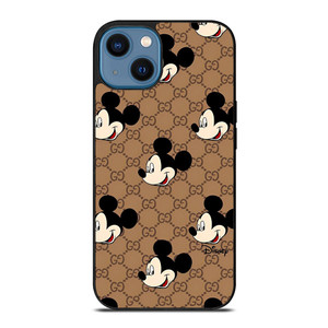 COACH MICKEY MOUSE BROWN iPhone 14 Case Cover