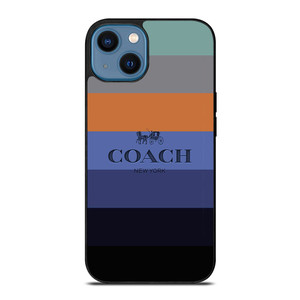 COACH NEW YORK STRIPES iPhone 14 Case Cover