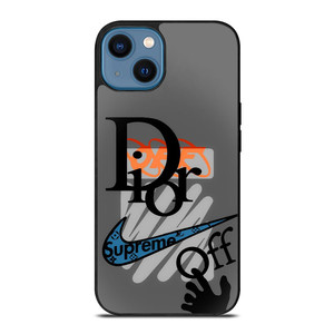 DIOR OFF WHITE SUPREME LOGO iPhone 14 Case Cover DIOR OFF WHITE SUPREME LOGO iPhone 14 Case Cover
