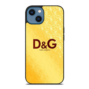 DOLCE AND GABBANA D&G GOLD LOGO iPhone 14 Case Cover