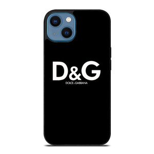 DOLCE AND GABBANA D&G LOGO BLACK iPhone 14 Case Cover