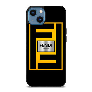 FENDI ROMA YELLOW LOGO iPhone 14 Case Cover FENDI ROMA YELLOW LOGO iPhone 14 Case Cover