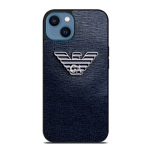 GIORGIO ARMANI EMBOSSED LOGO iPhone 14 Case Cover
