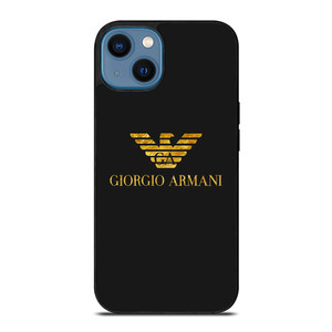 GIORGIO ARMANI LOGO GOLD iPhone 14 Case Cover