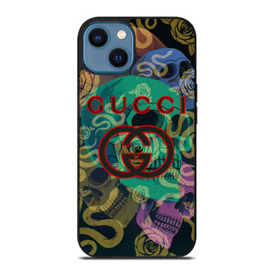GUCCI LOGO EMBLEM SKULL SNAKE ICON iPhone 14 Case Cover GUCCI LOGO EMBLEM SKULL SNAKE ICON iPhone 14 Case Cover