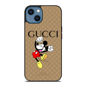 GUCCI LOGO PATTERN DISNEY MICKEY MOUSE iPhone 14 Case Cover GUCCI LOGO PATTERN DISNEY MICKEY MOUSE iPhone 14 Case Cover