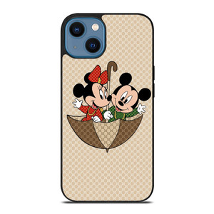 GUCCI MICKEY MINNIE MOUSE UMBRELLA iPhone 14 Case Cover