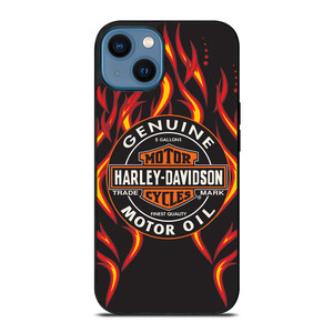 HARLEY DAVIDSON GENUINE MOTOR OIL BADGE iPhone 14 Case Cover HARLEY DAVIDSON GENUINE MOTOR OIL BADGE iPhone 14 Case Cover