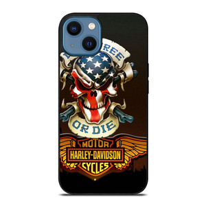 HARLEY DAVIDSON LIVE FREE OR DIE CF iPhone 14 Case Cover HARLEY DAVIDSON LIVE FREE OR DIE CF iPhone 14 Case Cover
