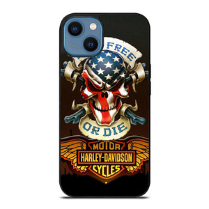 HARLEY DAVIDSON LIVE FREE OR DIE iPhone 14 Case Cover HARLEY DAVIDSON LIVE FREE OR DIE iPhone 14 Case Cover