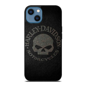 HARLEY DAVIDSON LOGO LEATHER iPhone 14 Case Cover HARLEY DAVIDSON LOGO LEATHER iPhone 14 Case Cover
