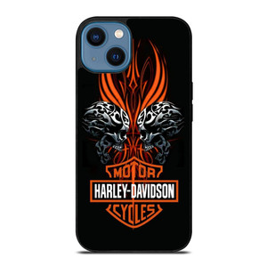 HARLEY DAVIDSON MOTORCYCLE METAL SKULL iPhone 14 Case Cover