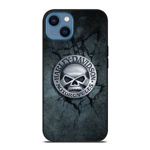 HARLEY DAVIDSON MOTORCYCLE SKULL iPhone 14 Case Cover