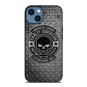 HARLEY DAVIDSON MOTORCYCLES COMPANY SKULL LOGO 1903 iPhone 14 Case Cover