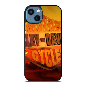 HARLEY DAVIDSON ORANGE LOGO iPhone 14 Case Cover