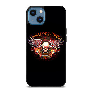 HARLEY DAVIDSON WING SKULL LOGO iPhone 14 Case Cover