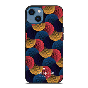 KATE SPADE NEW YORK CIRCULAR COLORFUL PATTERN iPhone 14 Case Cover