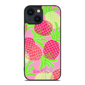 LILLY PULITZER PINK PINEAPPLE iPhone 14 Plus Case Cover LILLY PULITZER PINK PINEAPPLE iPhone 14 Plus Case Cover