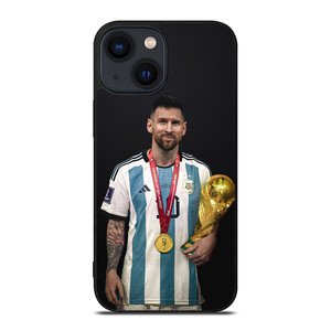 LIONEL MESSI WORLD CUP CHAMPIONS iPhone 14 Plus Case Cover LIONEL MESSI WORLD CUP CHAMPIONS iPhone 14 Plus Case Cover