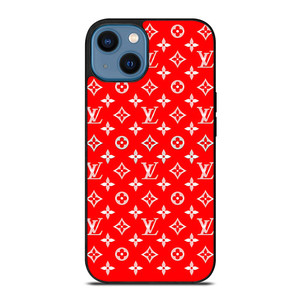 LOUIS VUITTON LV LOGO RED PATTERN iPhone 14 Case Cover