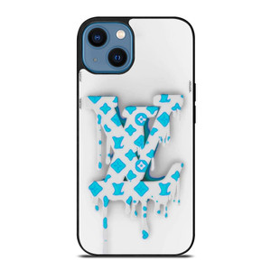 LOUIS VUITTON LV LOGO WHITE BLUE EMBLEM iPhone 14 Case Cover LOUIS VUITTON LV LOGO WHITE BLUE EMBLEM iPhone 14 Case Cover