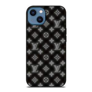 LOUISE VUITTON LOGO PATTERN BLACK WHITE iPhone 14 Case Cover