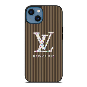 LOUS VUITTON LOGO LV BROWN STRIPES ICON iPhone 14 Case Cover LOUS VUITTON LOGO LV BROWN STRIPES ICON iPhone 14 Case Cover