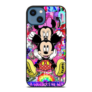 MICKEY MINNIE MOUSE DISNEY GUCCI PRADA OFF WHITE NIKE iPhone 14 Case Cover