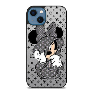 MINNIE MOUSE DISNEY FEAT LOUIS VUITTON LV GRAY iPhone 14 Case Cover MINNIE MOUSE DISNEY FEAT LOUIS VUITTON LV GRAY iPhone 14 Case Cover