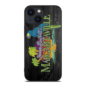 MAGARITAVILLE JIMMY BUFFETT WOOD LOGO  iPhone 14 Plus Case Cover