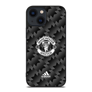 MANCHESTER UNITED ADIDAS BLACK KIT iPhone 14 Plus Case Cover MANCHESTER UNITED ADIDAS BLACK KIT iPhone 14 Plus Case Cover