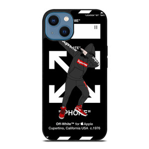 OFF WHITE DAB SUPREME iPhone 14 Case Cover