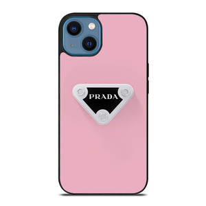 PINK PRADA LOGOEMBLEM iPhone 14 Case Cover