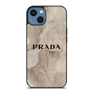 PRADA LOGO ICON ON MARBLE iPhone 14 Case Cover