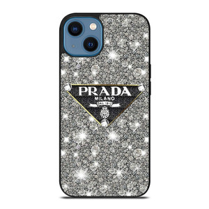 PRADA MILANO LOGO ON DIAMOND iPhone 14 Case Cover