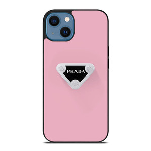PRADA MILANO PINK LOGO iPhone 14 Case Cover PRADA MILANO PINK LOGO iPhone 14 Case Cover