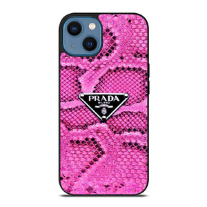 PRADA MILANO PINK SNAKE SKIN iPhone 14 Case Cover