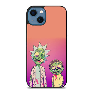 RICK AND MORTY HALLOWEEN ZOMBIES iPhone 14 Case Cover