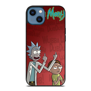 RICK AND MORTY MIDDLE FINGER iPhone 14 Case Cover
