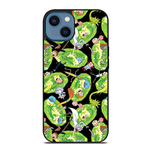 RICK AND MORTY PATTERN ALL iPhone 14 Case Cover