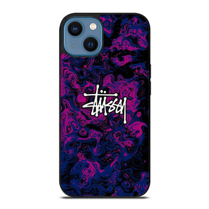 STUSSY PURPLE LOGO iPhone 14 Case Cover