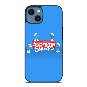 SUPREME AND THE SMURFS iPhone 14 Case Cover SUPREME AND THE SMURFS iPhone 14 Case Cover
