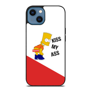 SUPREME BART SIMPSON KISS MY ASS iPhone 14 Case Cover SUPREME BART SIMPSON KISS MY ASS iPhone 14 Case Cover