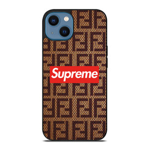 SUPREME FENDI PATTERN iPhone 14 Case Cover