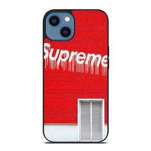 SUPREME MELTED RED HOUSE iPhone 14 Case Cover