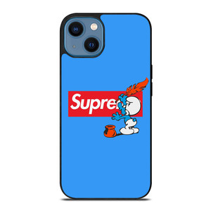 SUPREME X THE SMURFS iPhone 14 Case Cover SUPREME X THE SMURFS iPhone 14 Case Cover