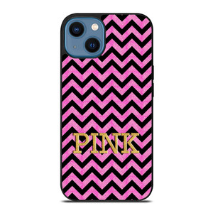 VICTORIA'S SECRET PINK CHEVRON iPhone 14 Case Cover VICTORIA'S SECRET PINK CHEVRON iPhone 14 Case Cover