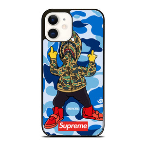 BATHING APE SUPREME SHARK CAMO iPhone 12 Case Cover BATHING APE SUPREME SHARK CAMO iPhone 12 Case Cover